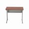 Linea Italia Computer Desk for Small Spaces, 36 inW x 24 inD x 30 inH, Gray/Cherry ZUC139 - alternate 5
